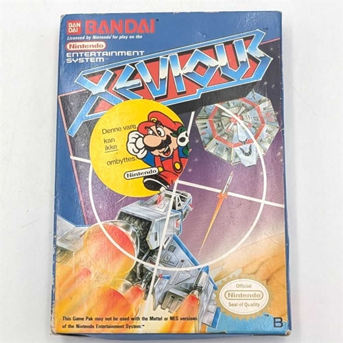 Xevious - Complete In Box - (EEC) - NES Spil (B Grade) (Genbrug)
